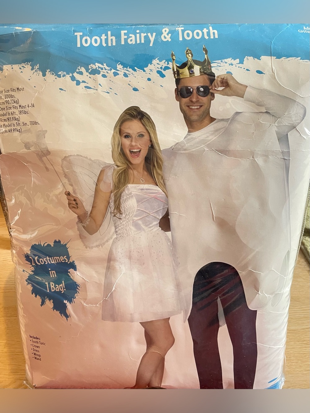 Tooth Fairy & Tooth Halloween Costume Set